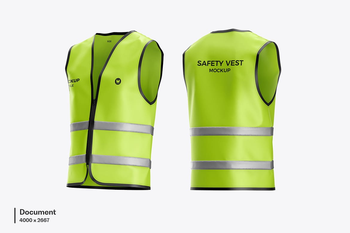 Safety Vest Uniform Mockup