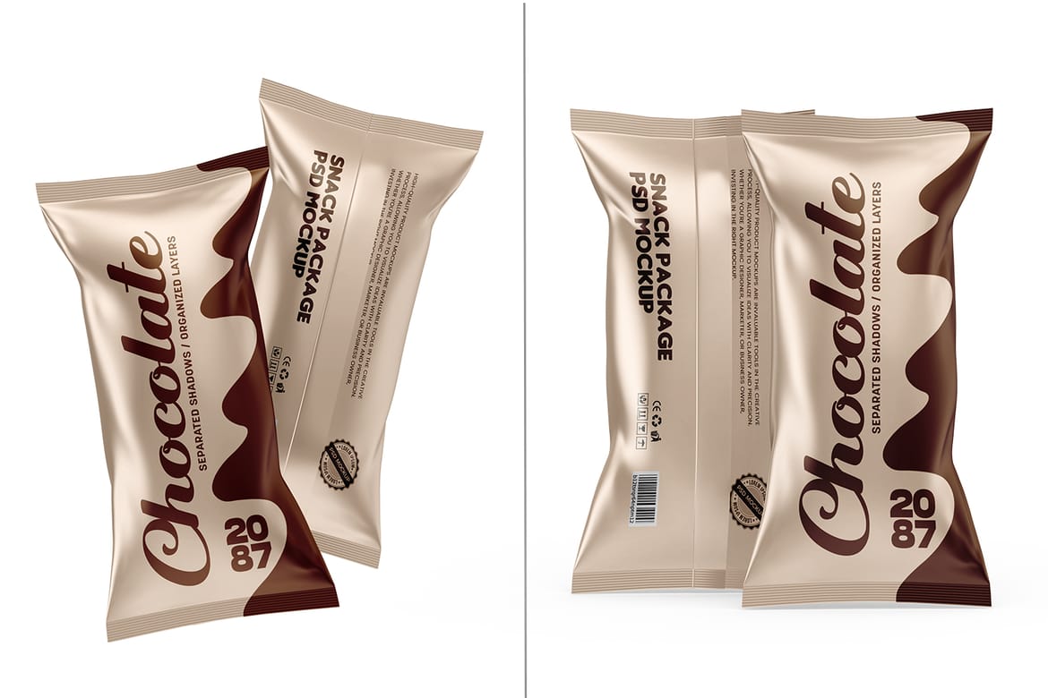 Snack Packaging Mockups