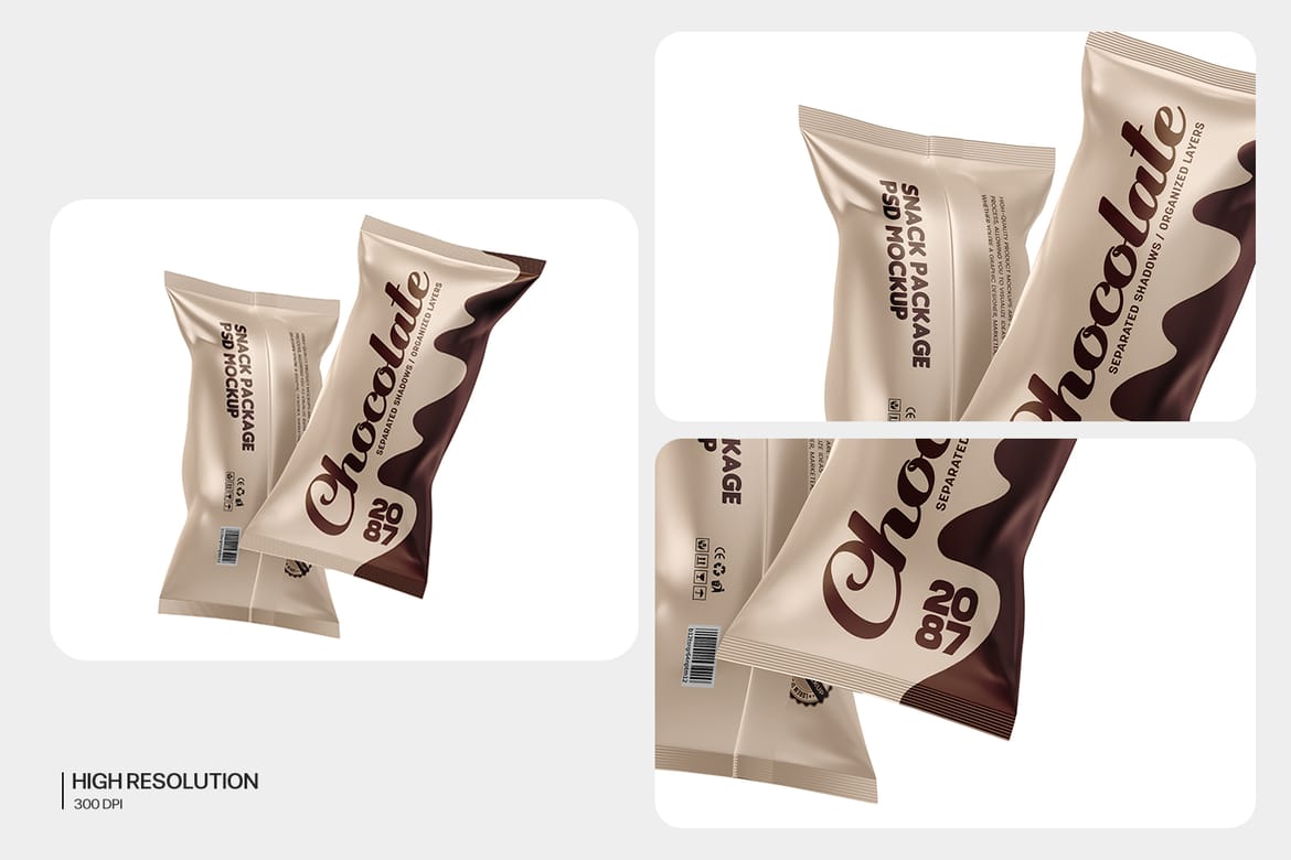 Snack Packaging Mockups