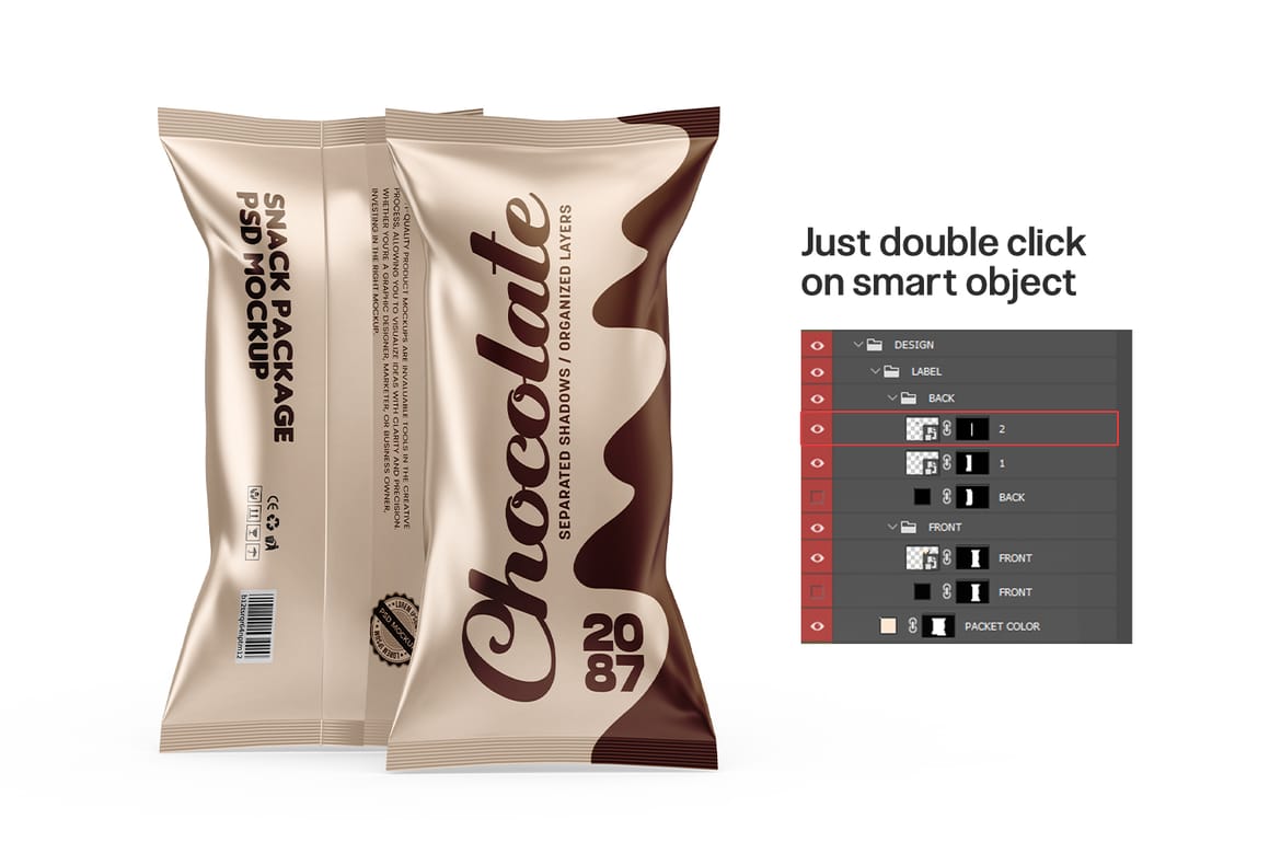 Snack Packaging Mockups