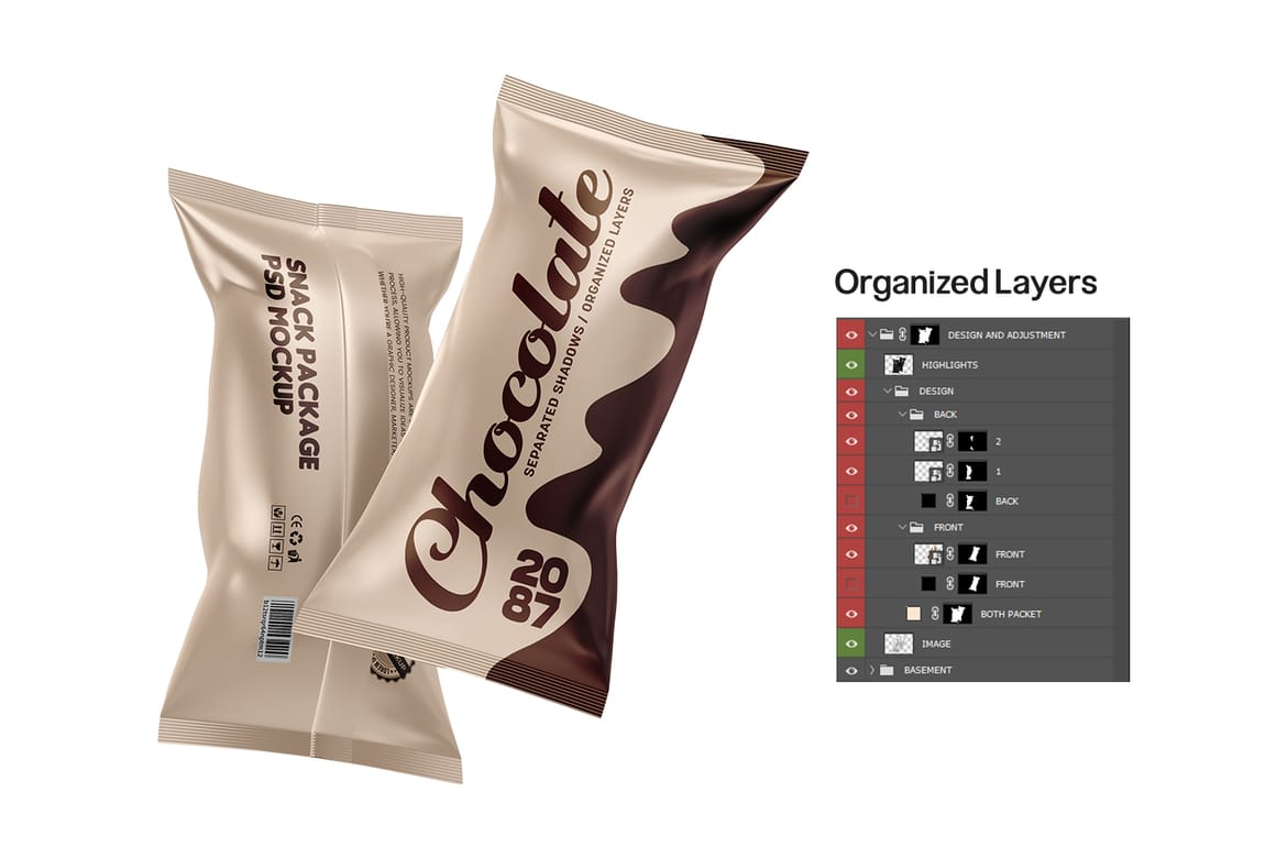 Snack Packaging Mockups