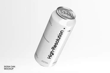 Aluminum Soda Can Mockup