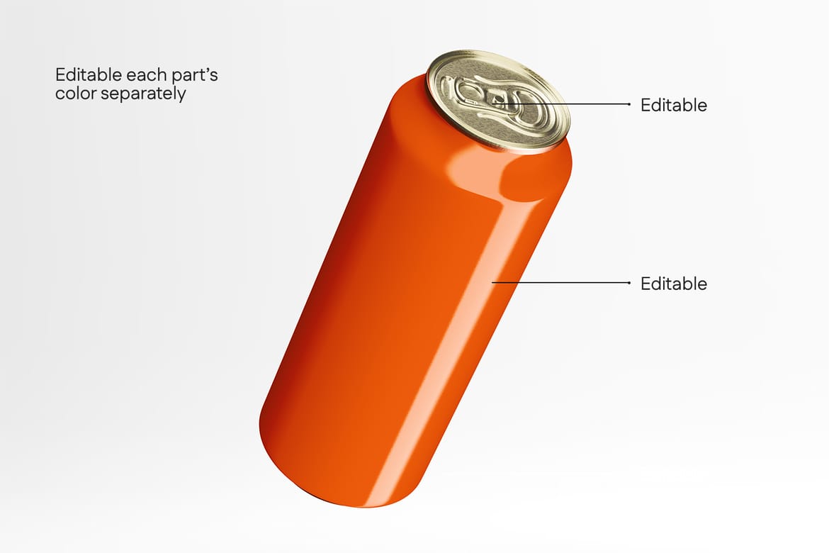 Aluminum Soda Can Mockup