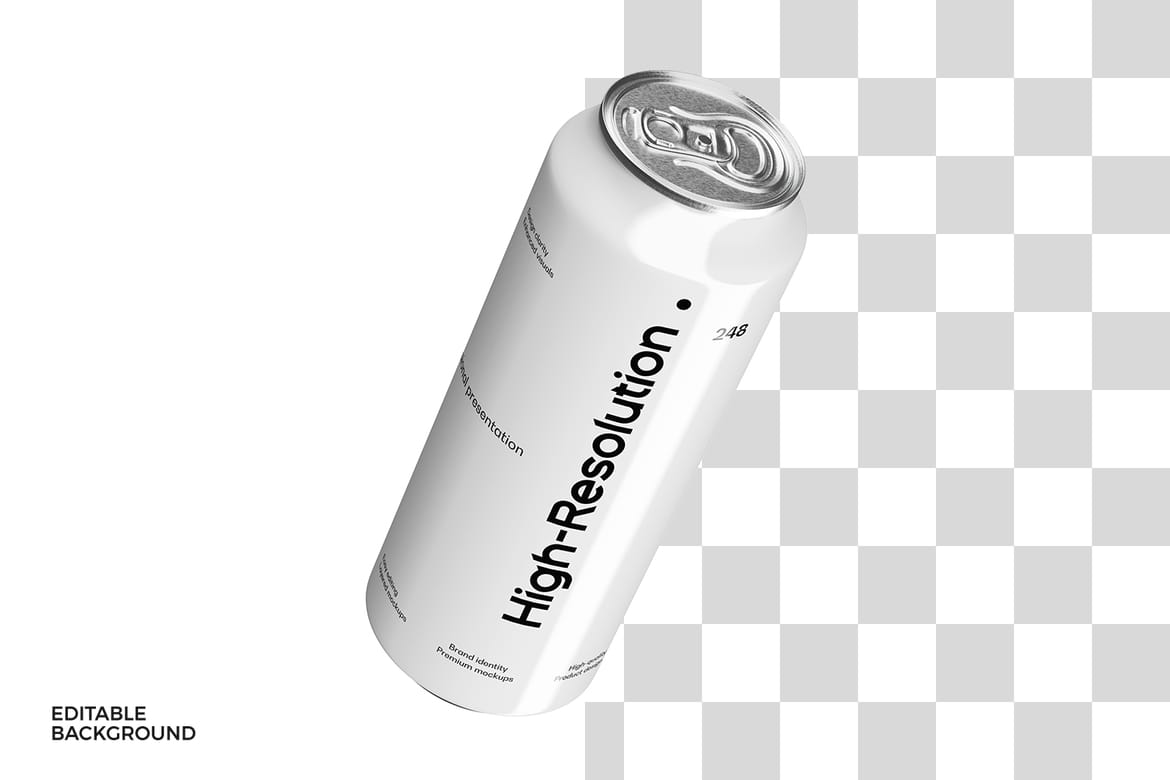 Aluminum Soda Can Mockup