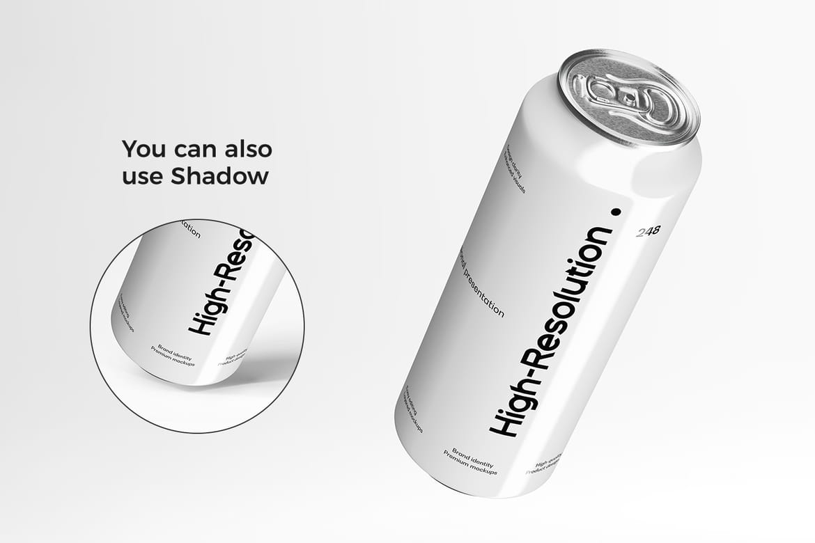 Aluminum Soda Can Mockup