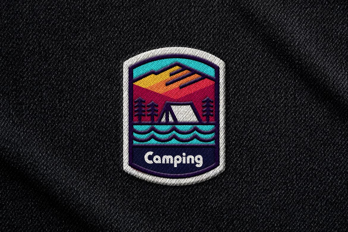 Embroidery Badge Mockup