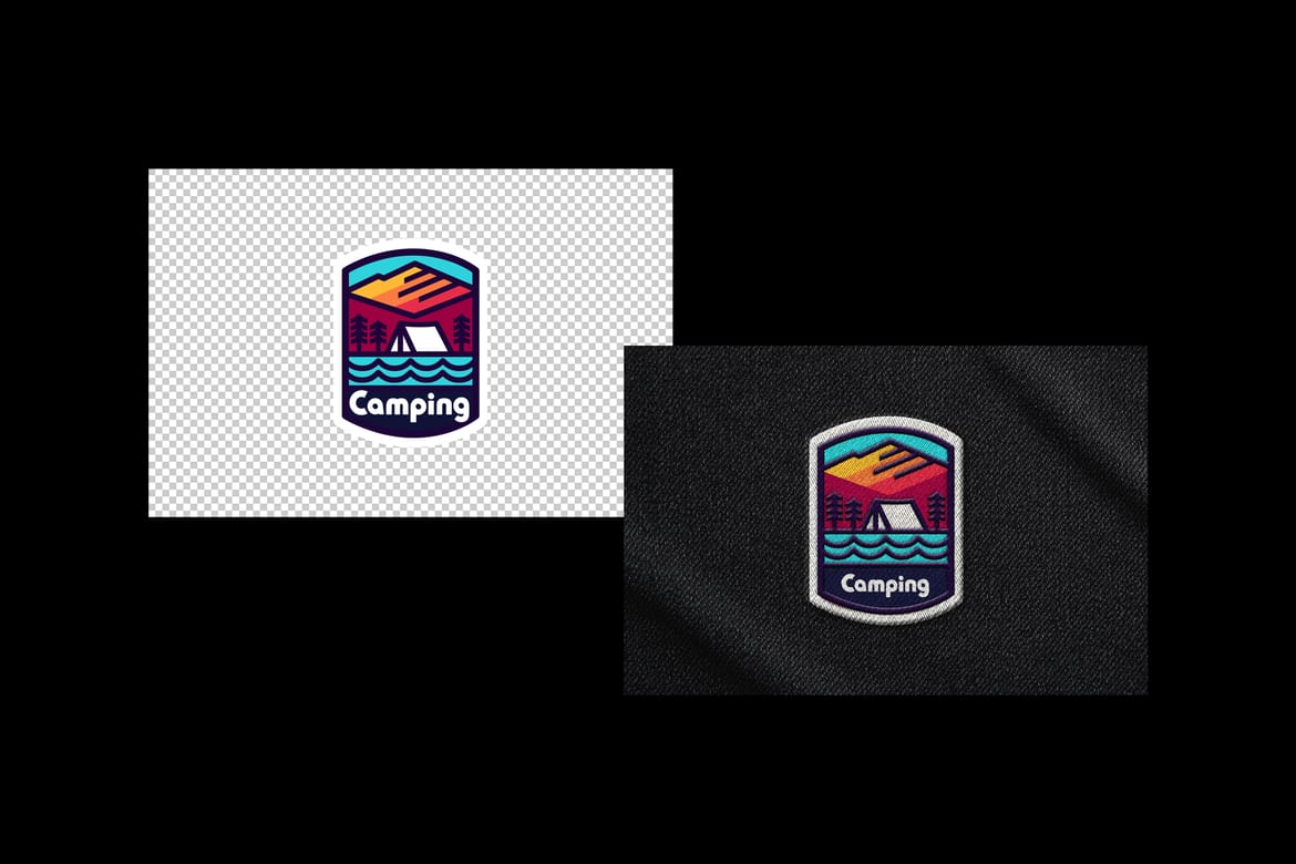 Embroidery Badge Mockup