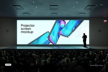 Projector Screen Mockup
