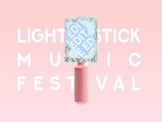 Light Stick Idol Free Mockup