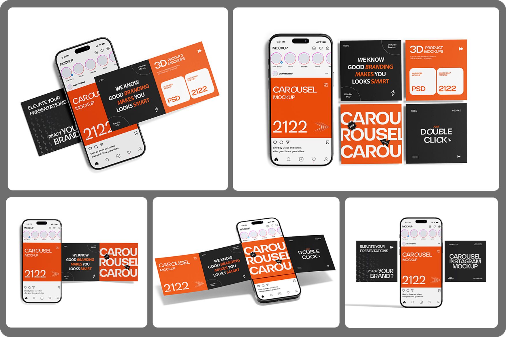 Instagram Carousel Post Mockup | Premium & Free PSD Mockup Store