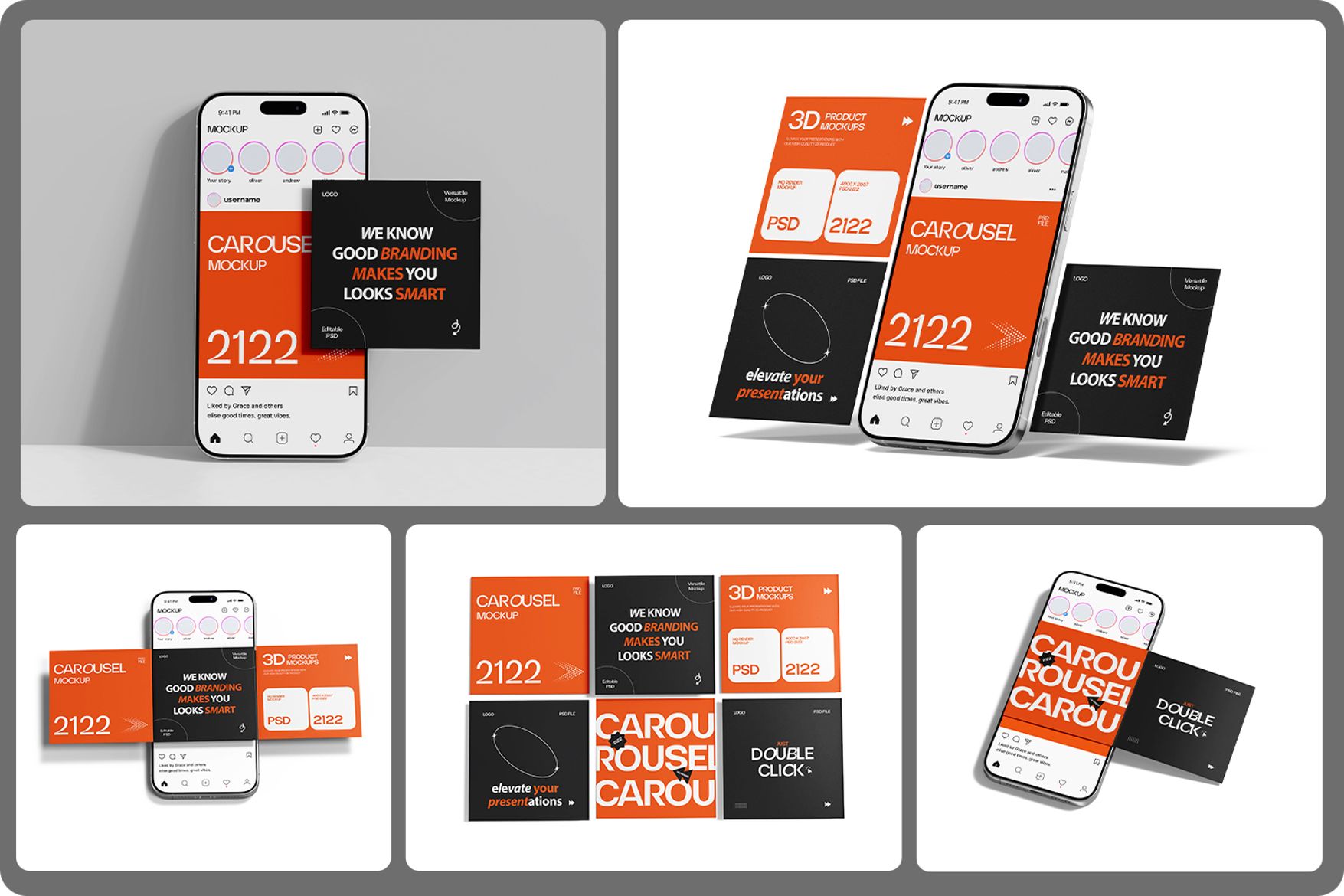 Instagram Carousel Post Mockup | Premium & Free PSD Mockup Store