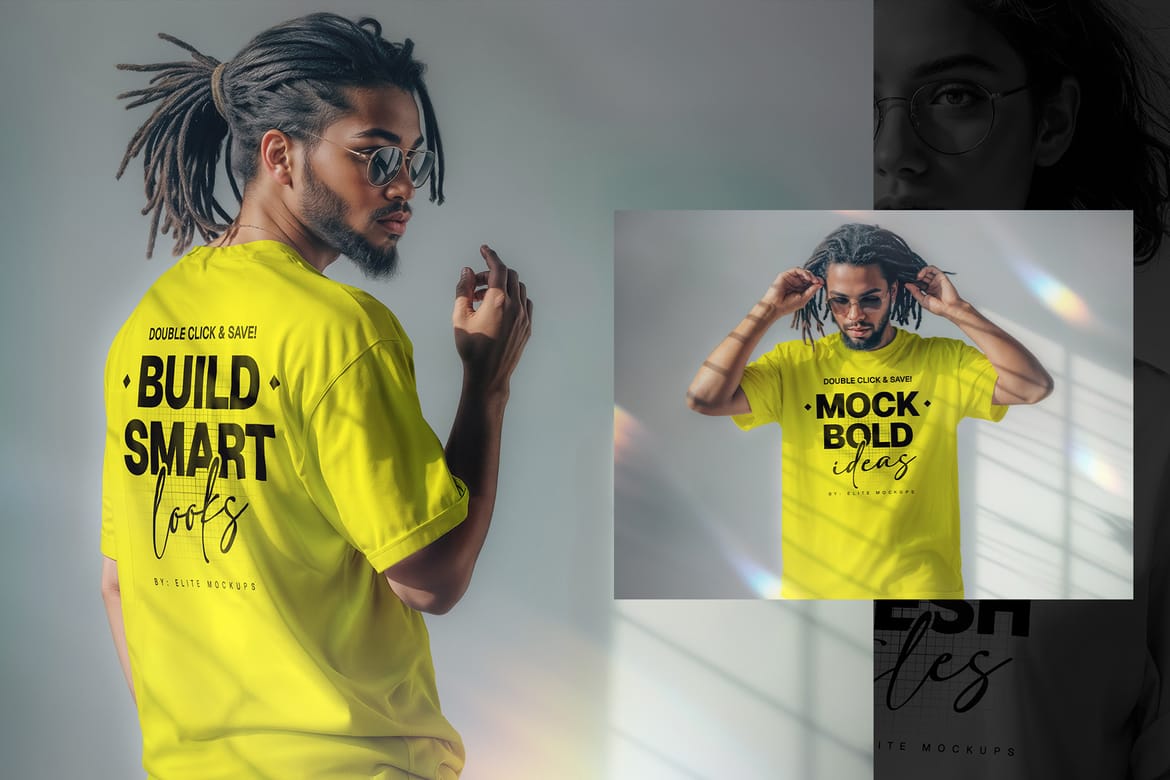 T-Shirt Mockup Set – 10 Editable PSD