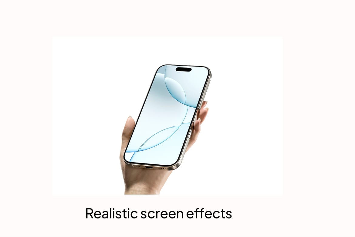 iPhone in Hand Mockup Set SP01