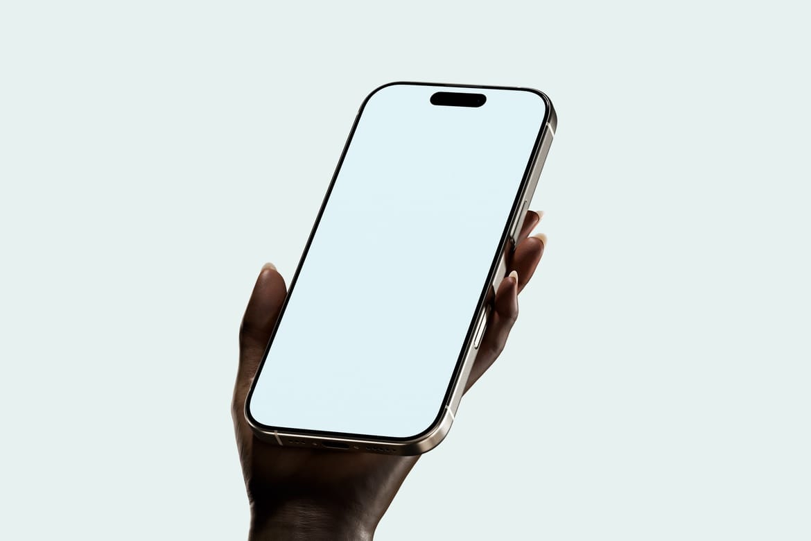 iPhone in Hand Mockup Set SP01