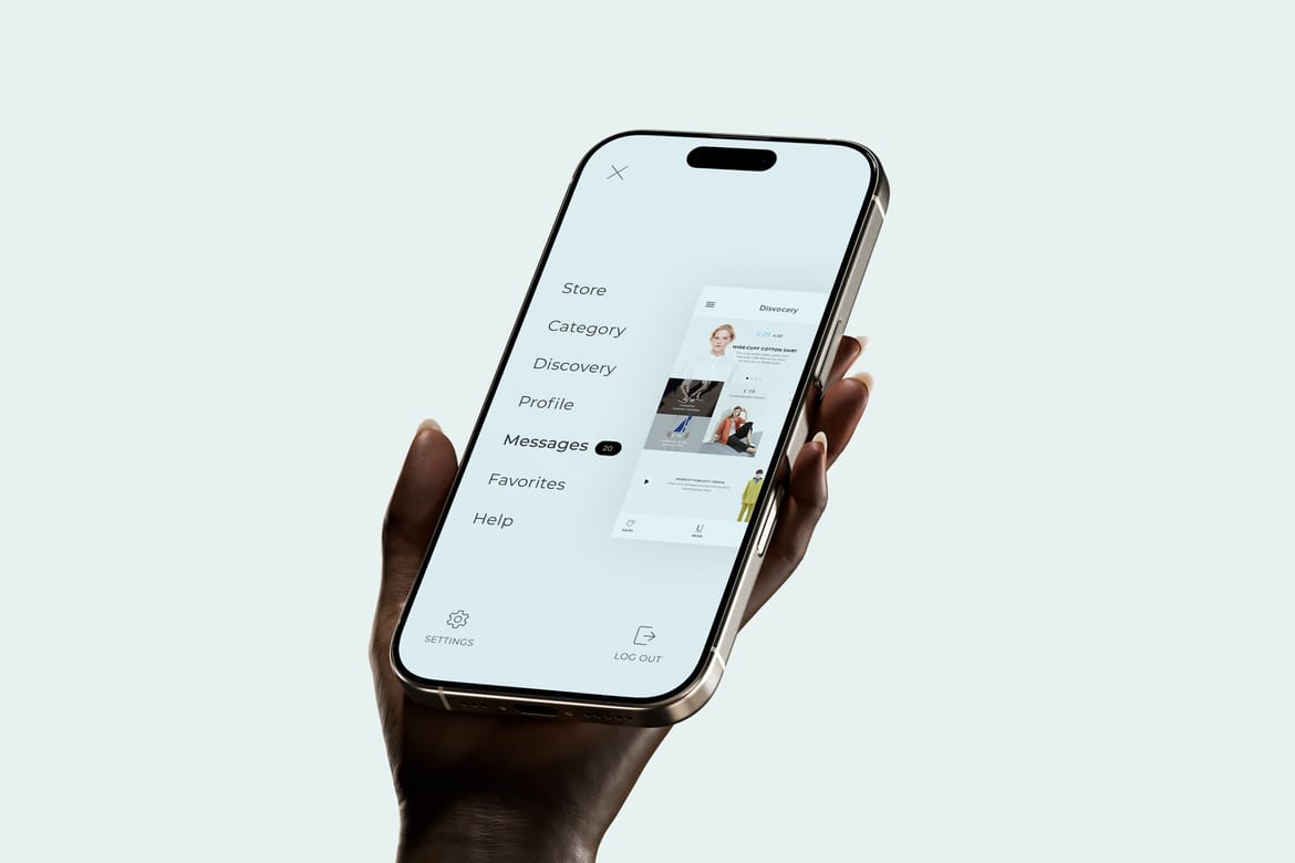 iPhone in Hand Mockup Set SP01