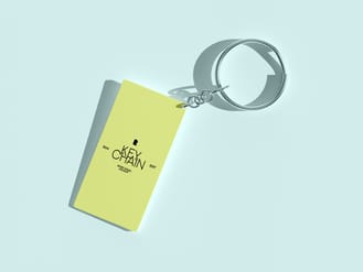 Rectangle Keychain Free Mockup