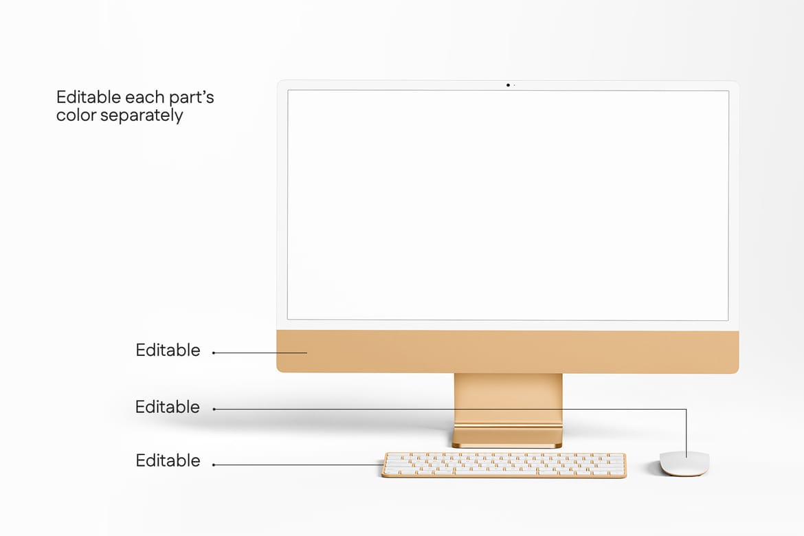 New iMac 24" Desktop Mockup
