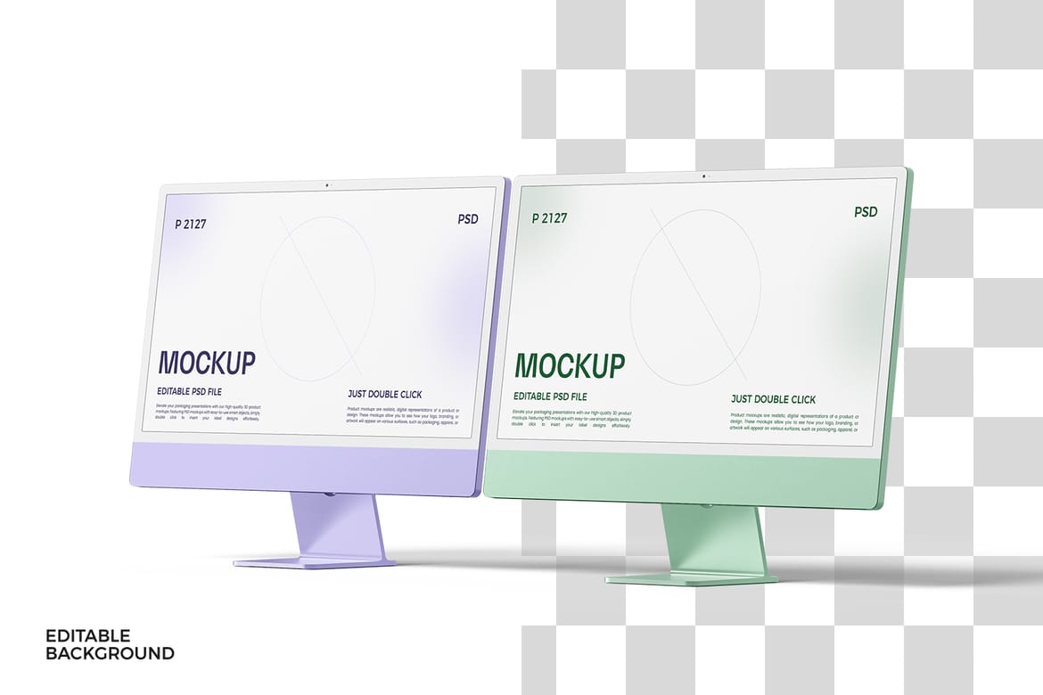 New iMac 24" Desktop Mockup