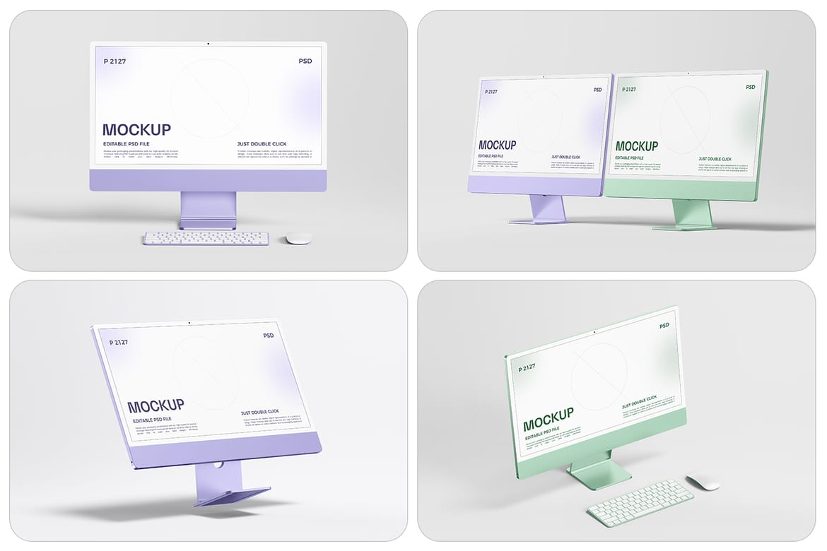 New iMac 24" Desktop Mockup