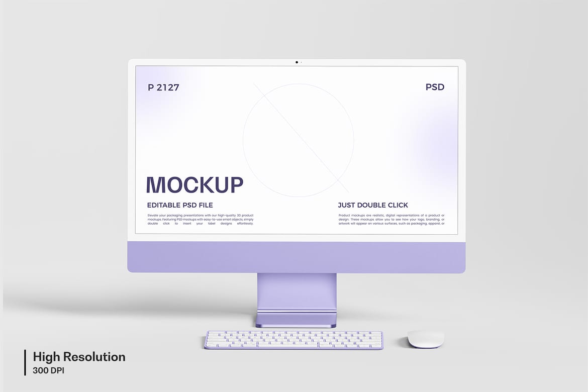 New iMac 24" Desktop Mockup