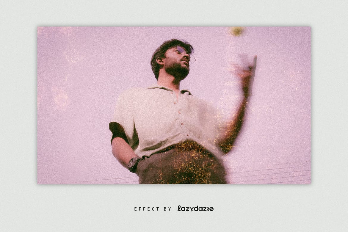Vintage Photograph Image Effect Mockup