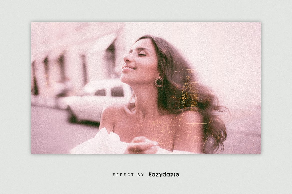 Vintage Photograph Image Effect Mockup