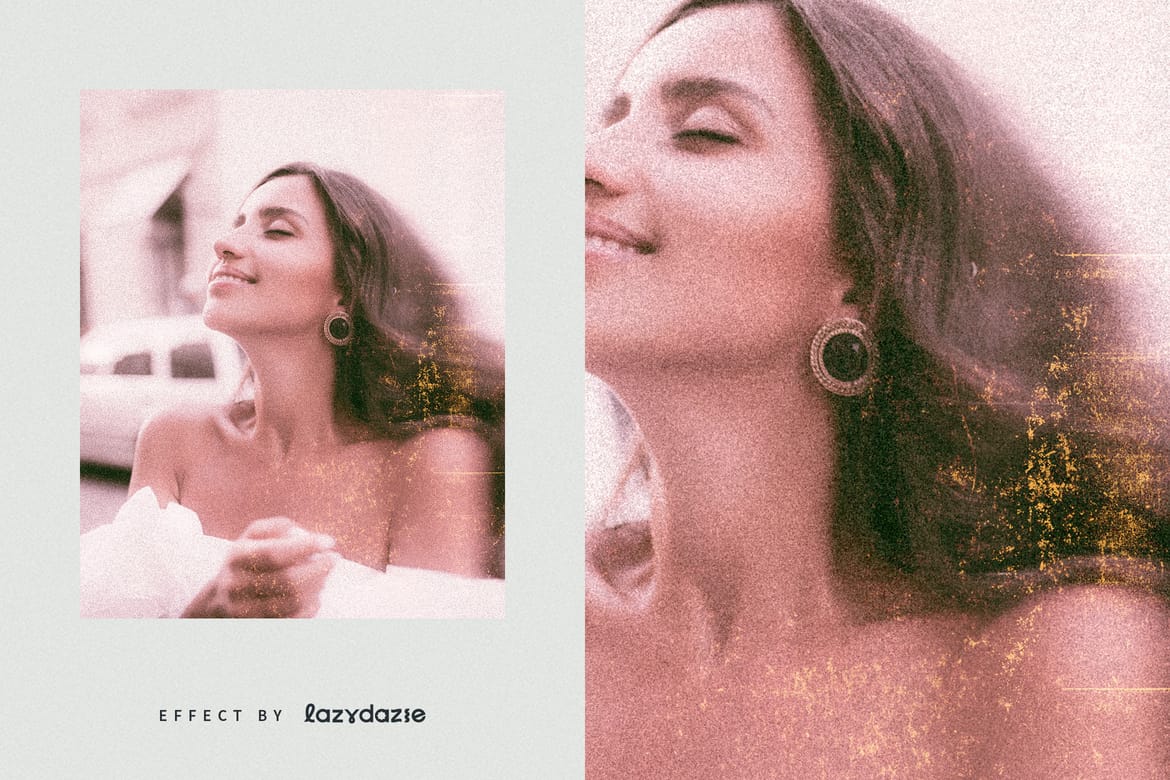 Vintage Photograph Image Effect Mockup