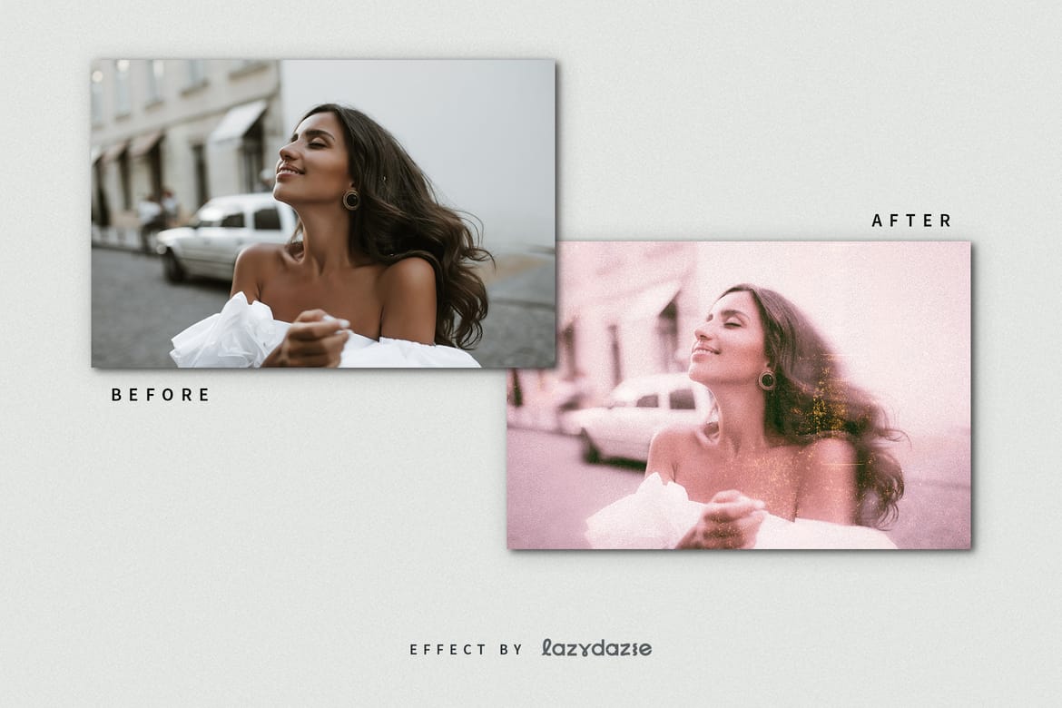 Vintage Photograph Image Effect Mockup