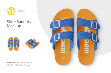 Slide Sandals Mockup Set