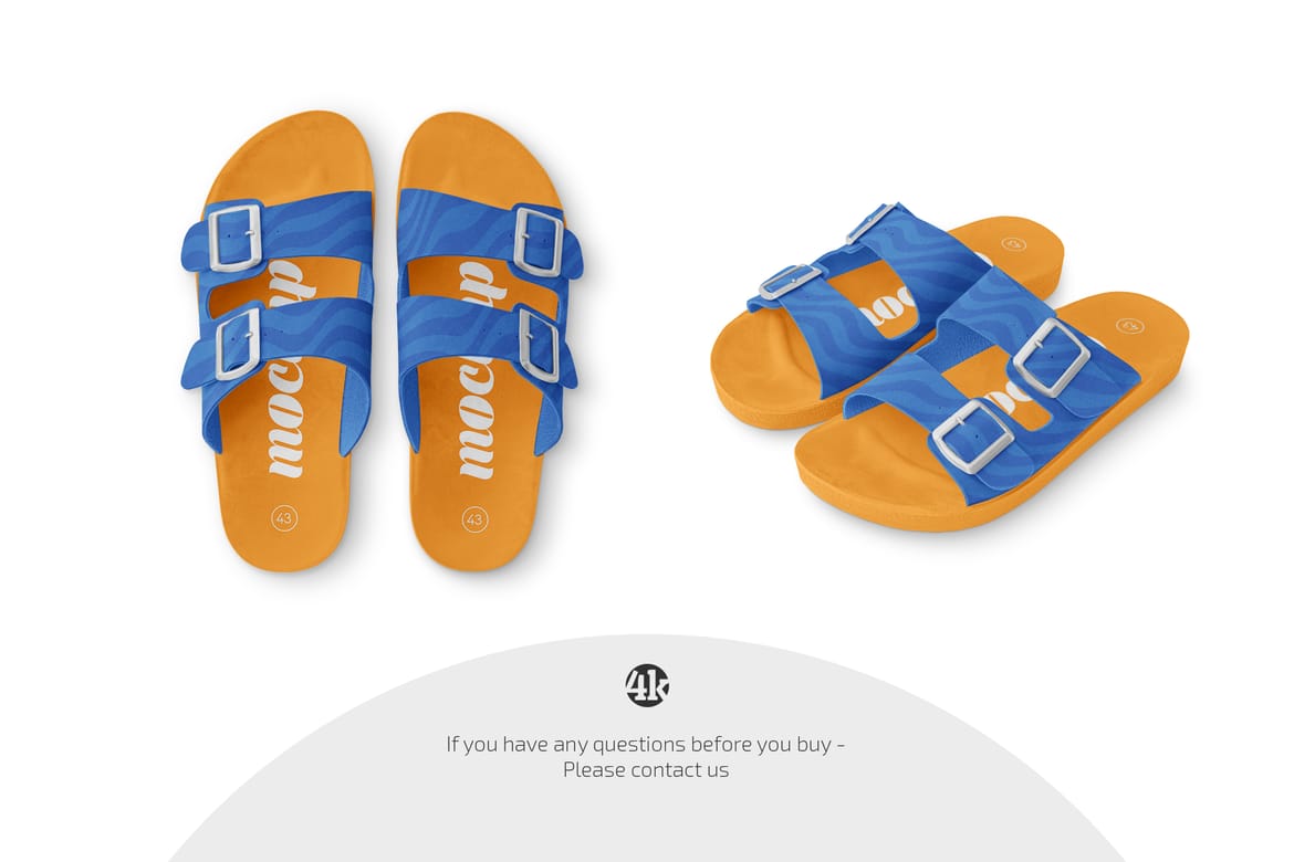Slide Sandals Mockup Set