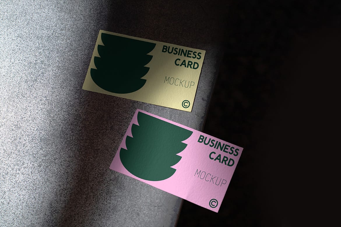 Realistic Business Card Mockup