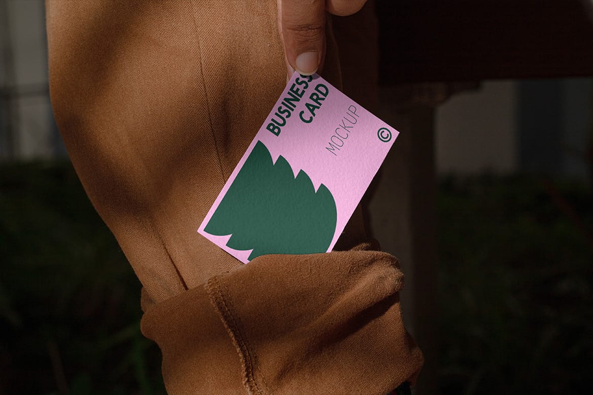 Realistic Business Card Mockup