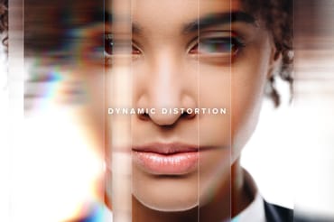 Prism Distortion Image Effect Mockup