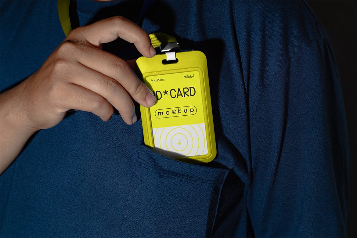 Realistic Scene ID Card Mockup - VOL 2
