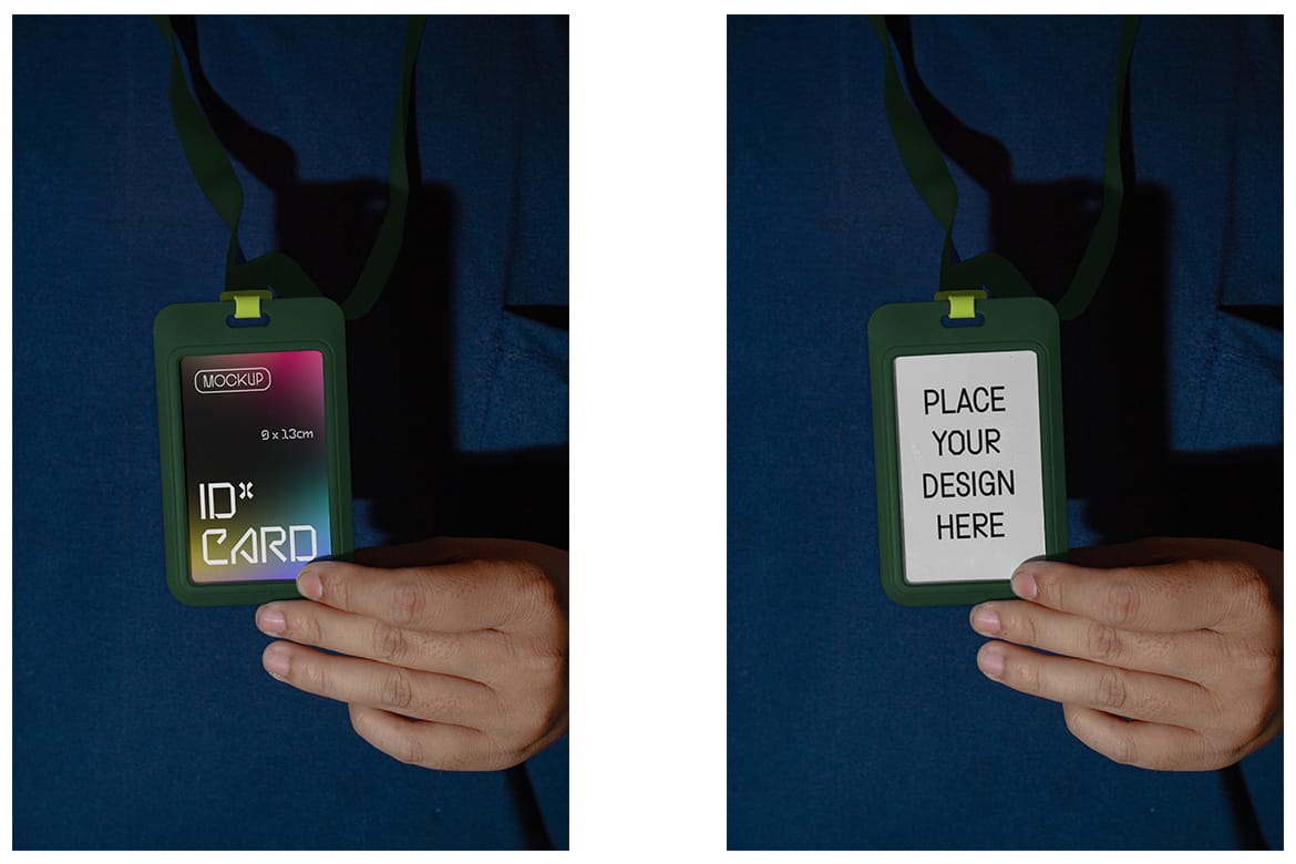 Realistic Scene ID Card Mockup - VOL 1