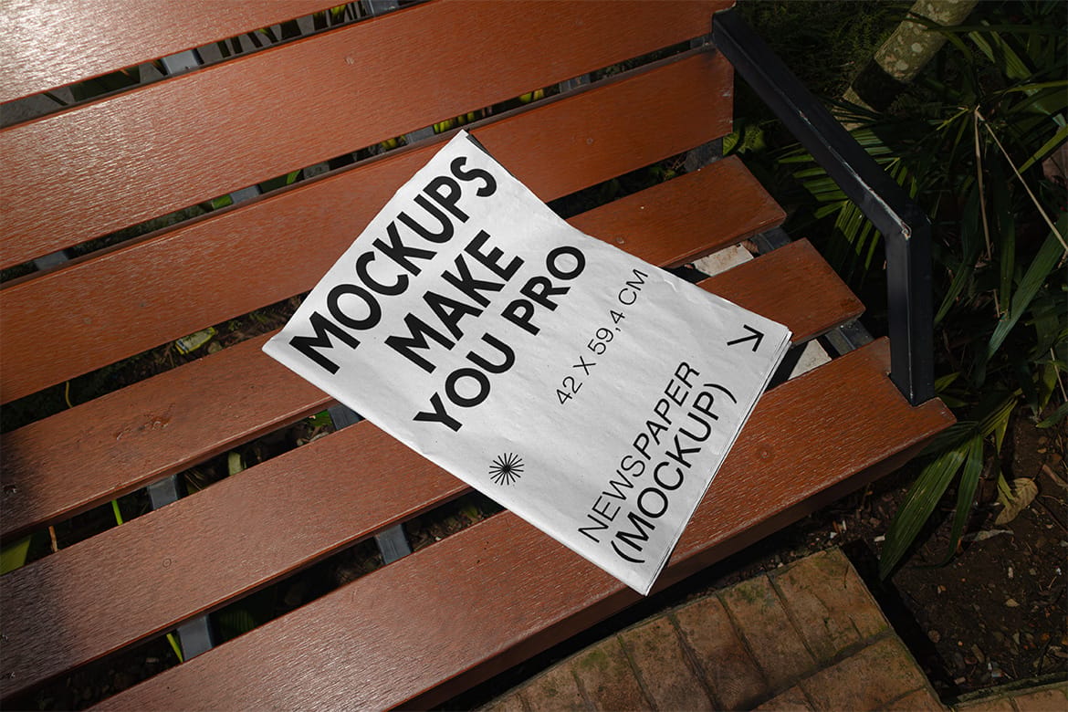 Realistic Scene Newspaper Mockup  - VOL 1