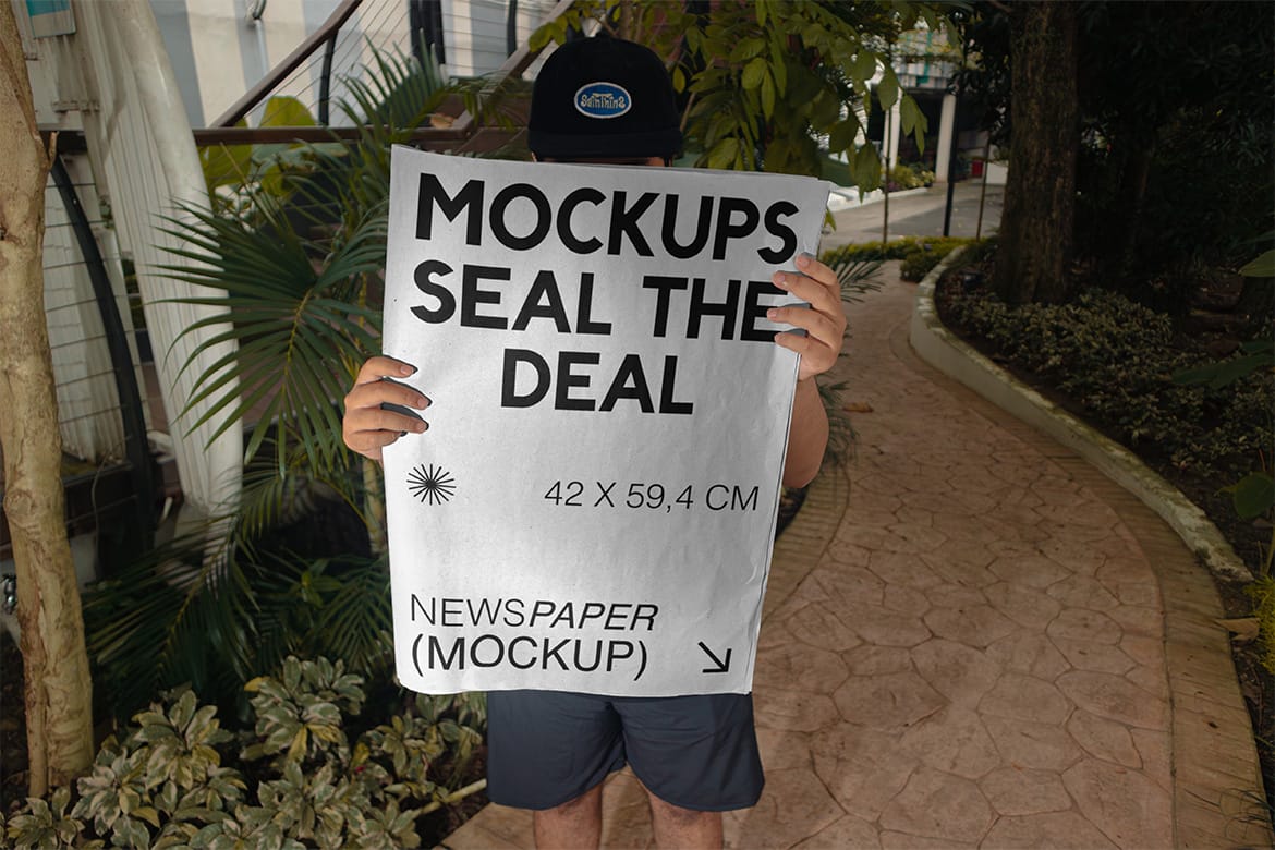 Realistic Scene Newspaper Mockup  - VOL 1