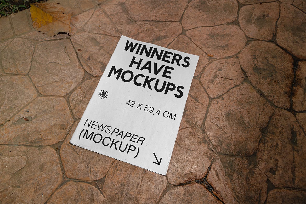 Realistic Scene Newspaper Mockup  - VOL 1