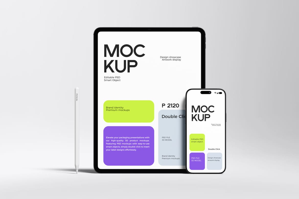 iPad Pro and iPhone Mockup