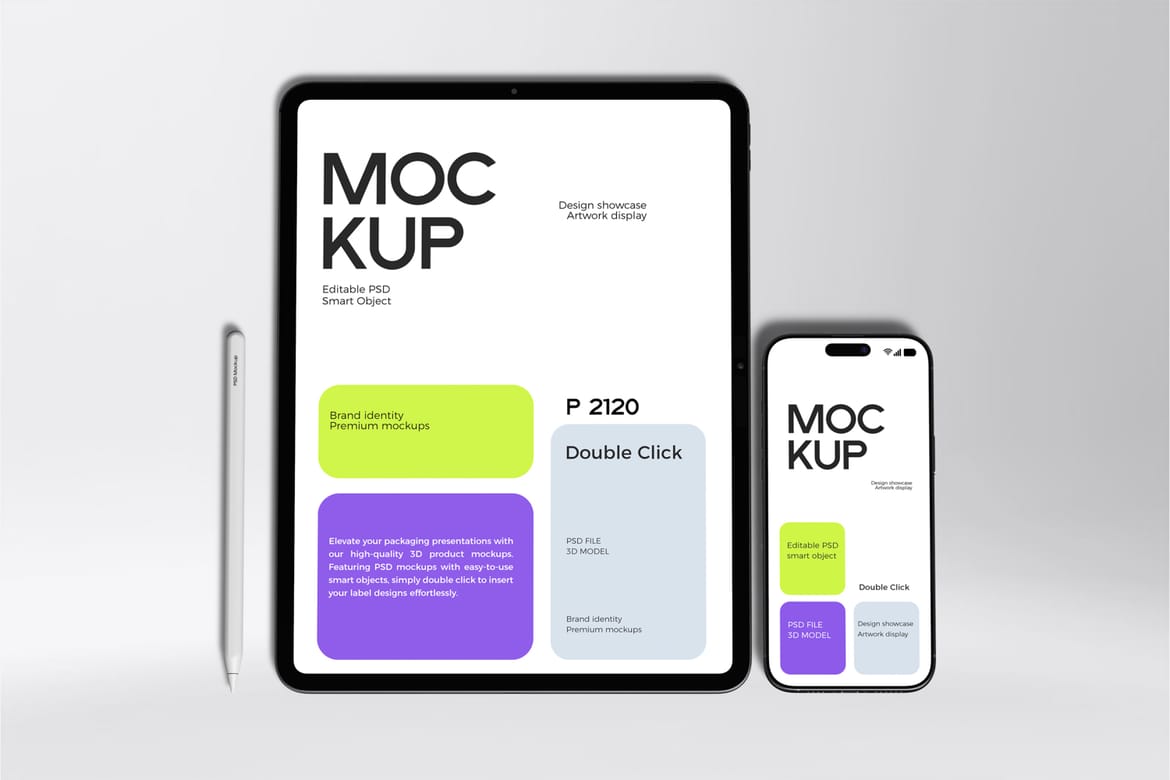 iPad Pro and iPhone Mockup