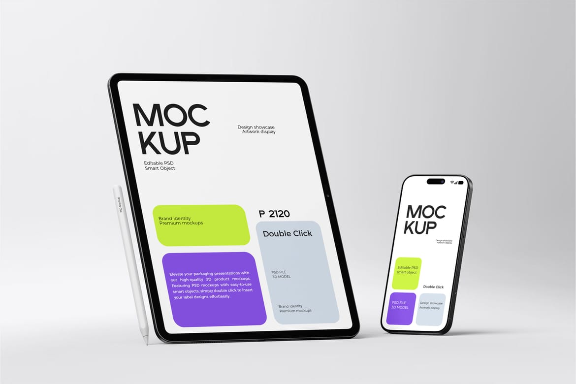 iPad Pro and iPhone Mockup