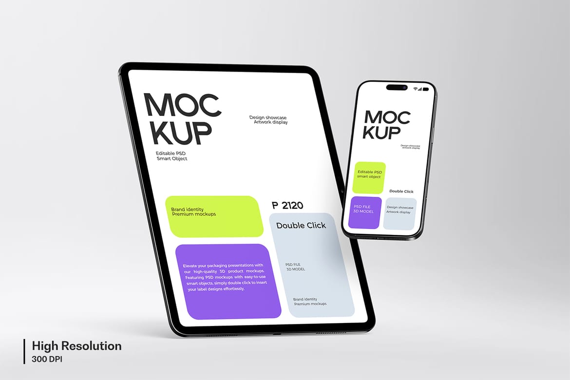 iPad Pro and iPhone Mockup