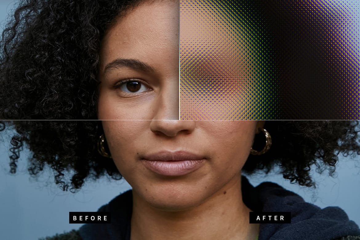 Glass Distortion Image Effect Mockup