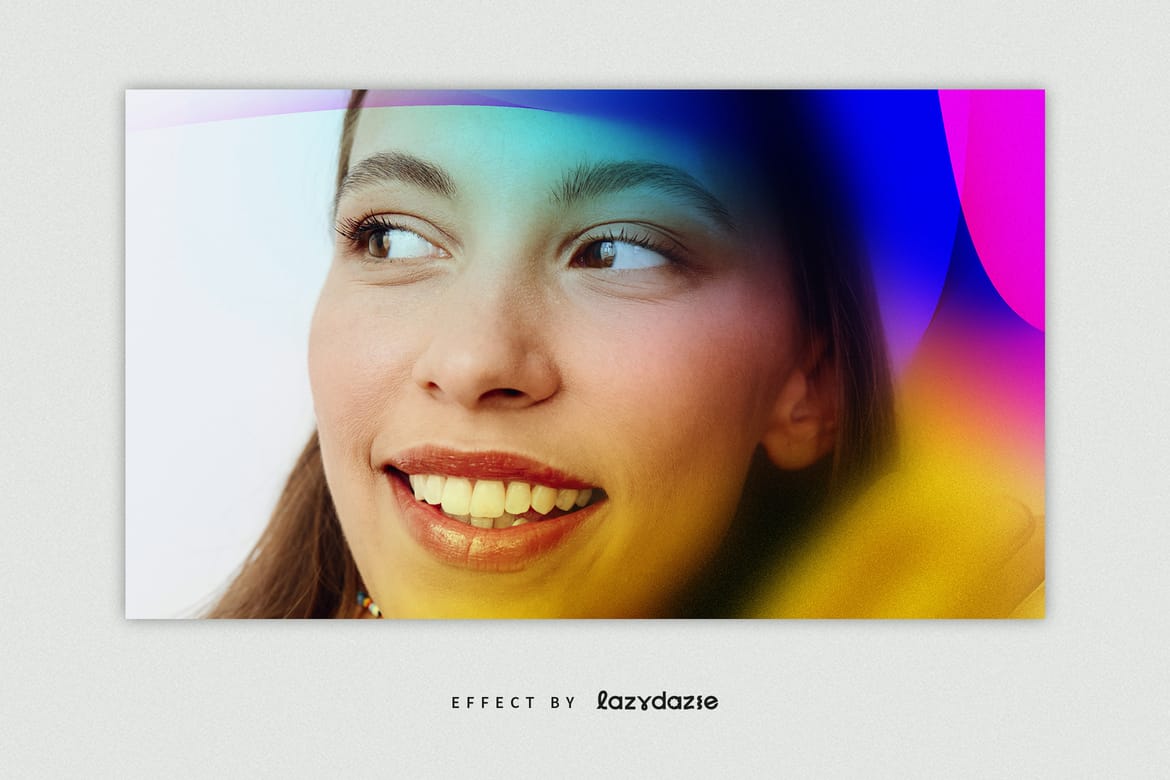 Colour Burst Image Effect Mockup
