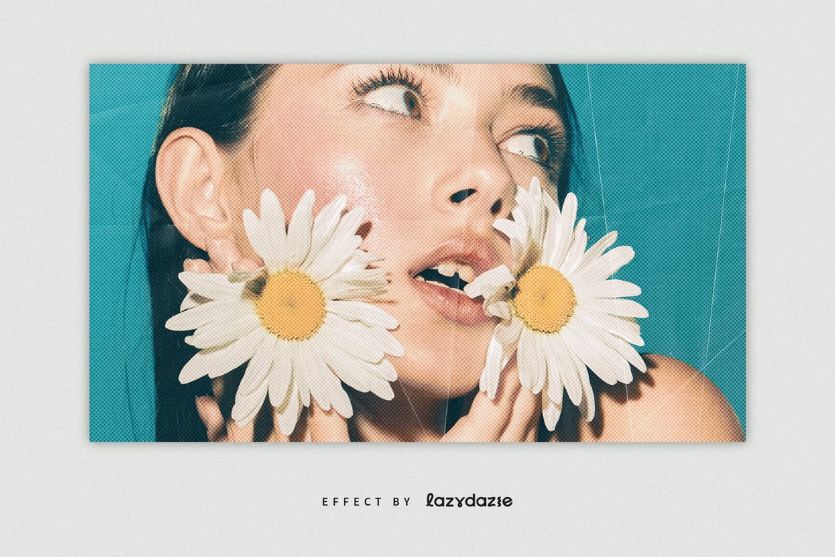 Vintage Paper Image Effect Mockup