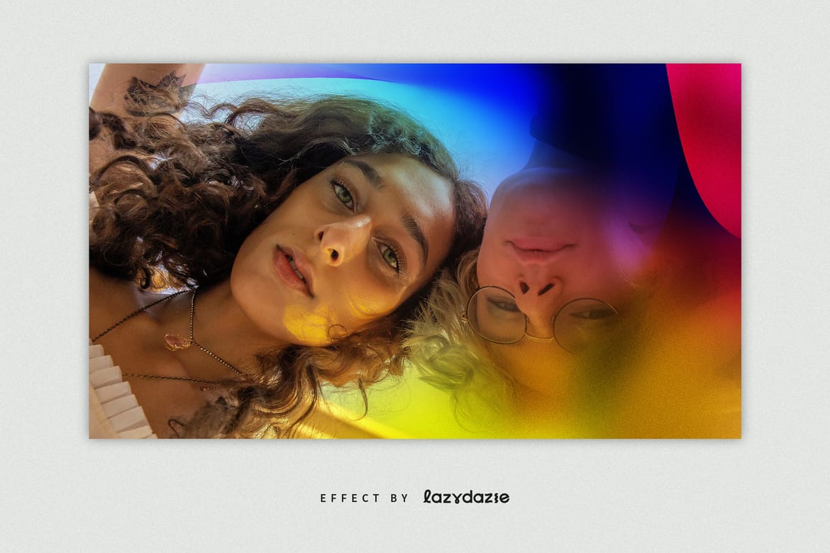 Colour Burst Image Effect Mockup