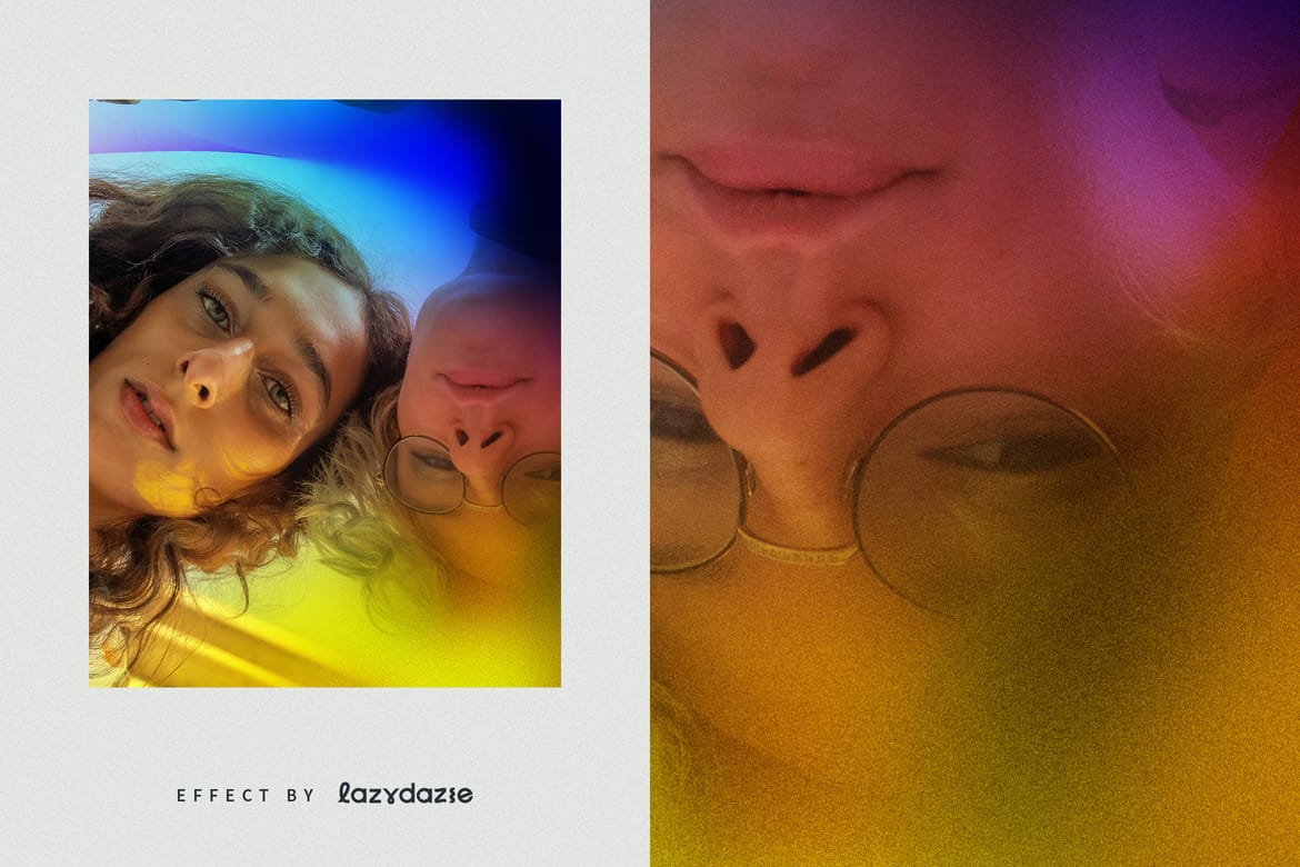 Colour Burst Image Effect Mockup