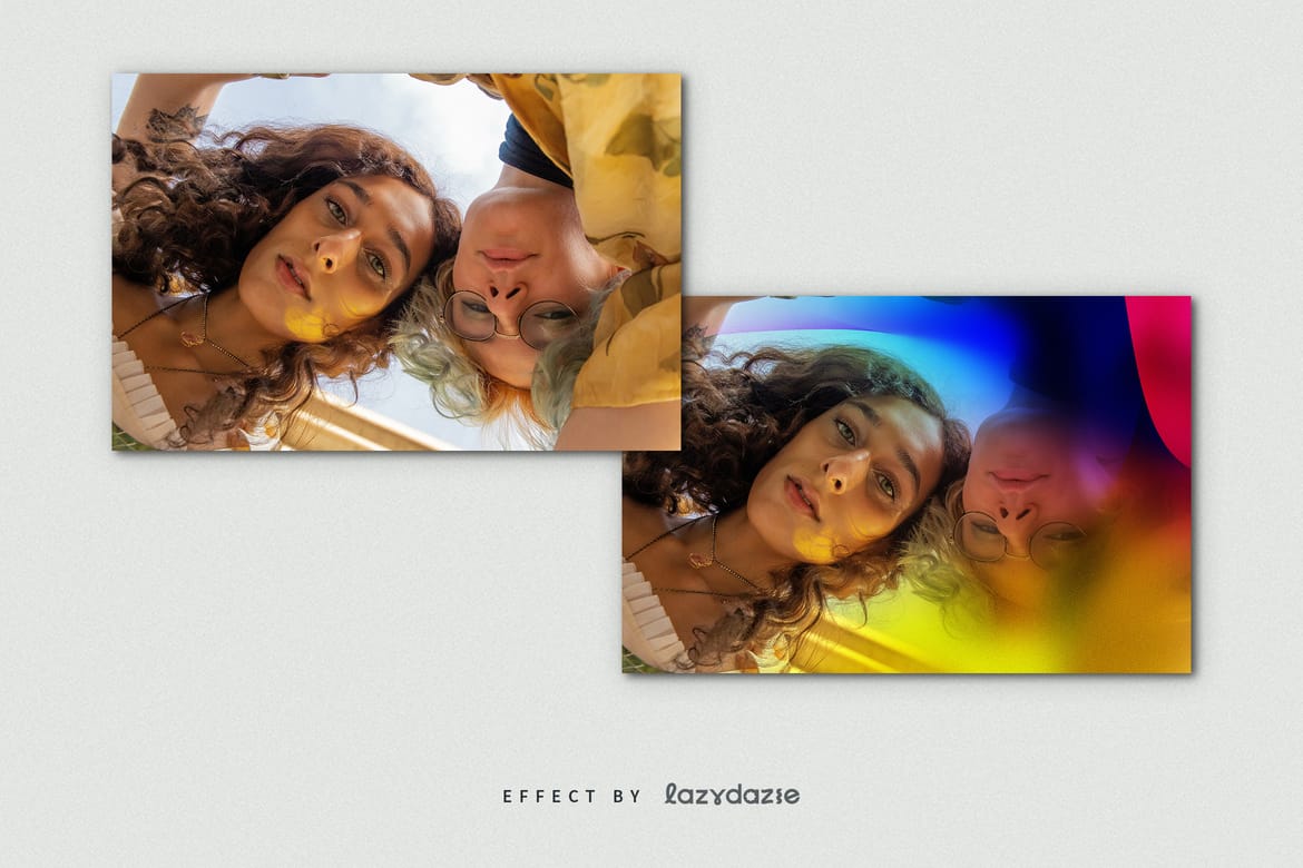 Colour Burst Image Effect Mockup