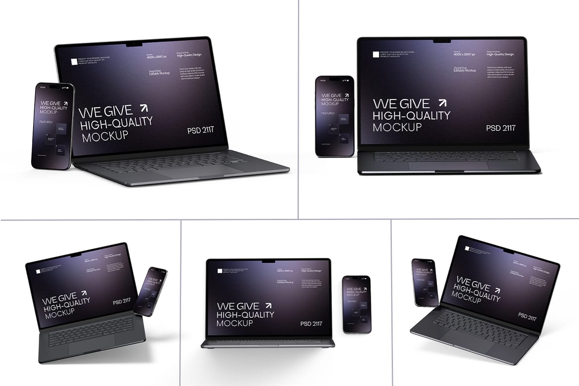 Laptop and Smartphone Mockup