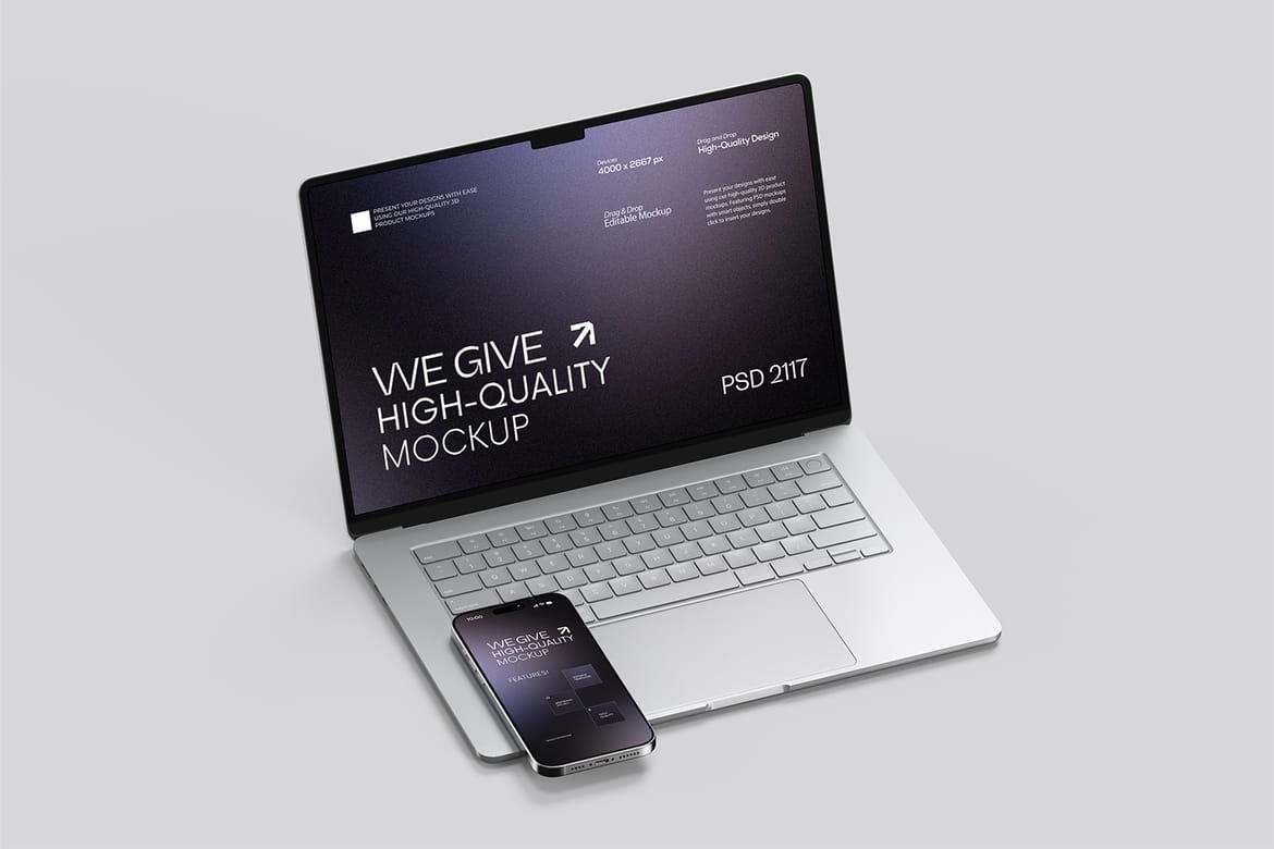 Laptop and Smartphone Mockup